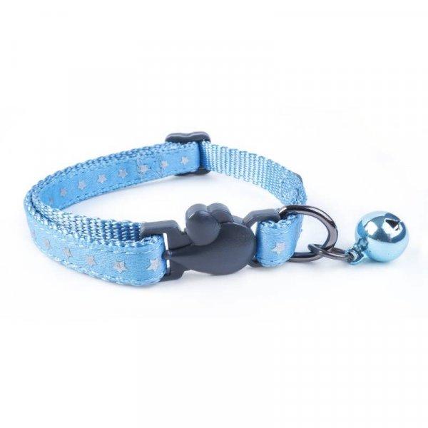 WonderLust Cat Collar - Starry Shiny Blue - PET LEAD, COLLAR AND ID, SAFETY - Beattys of Loughrea