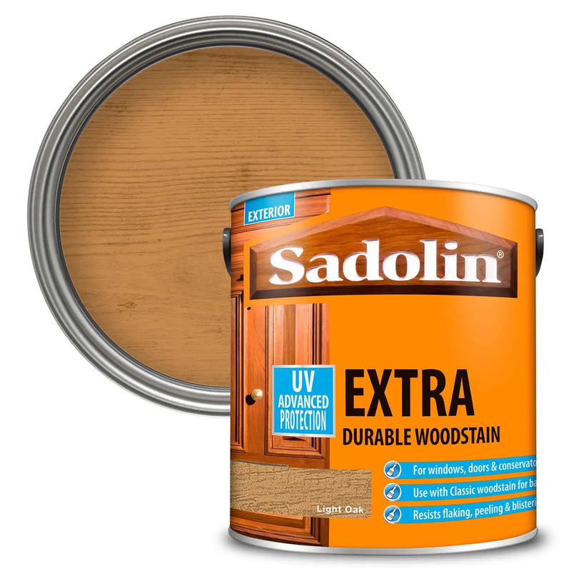 Sadolin Woodstain Classic Colours Woodstain - 2.5 Litre Light Oak - VARNISHES / WOODCARE - Beattys of Loughrea