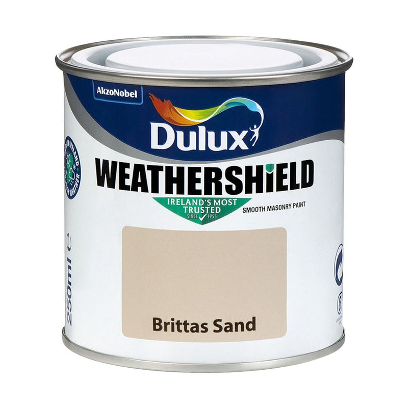 Dulux Weathershield Tester 250ml Brittas Sand - EXTERIOR & WEATHERSHIELD - Beattys of Loughrea