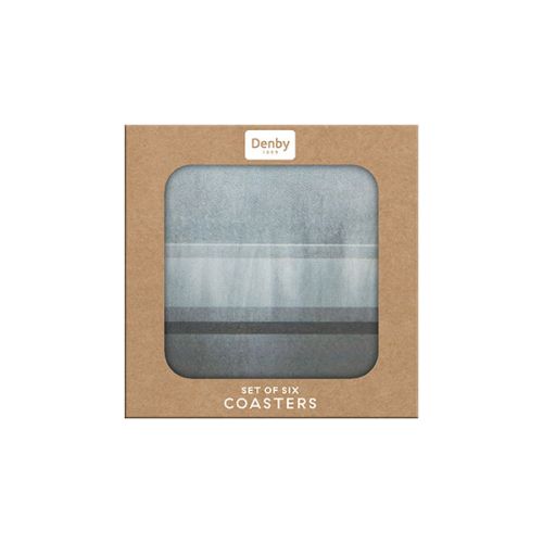 Denby Colours Grey 6 Piece Coasters - TABLEMATS/COASTERS - Beattys of Loughrea