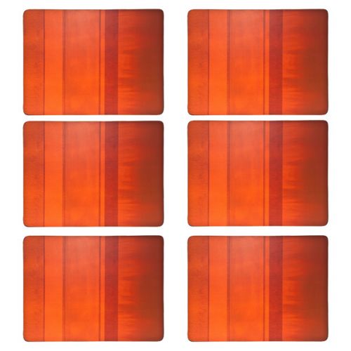 Denby Colours Set Of 6 Orange Placemats - TABLEMATS/COASTERS - Beattys of Loughrea