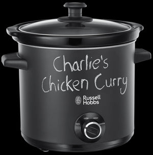 Russell Hobbs 24180 3.5L Chalkboard Slow Cooker Black - FOOD STEAMER RICE COOKER SLOW COOKER - Beattys of Loughrea