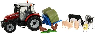 Britains Massey Ferguson Tractor Play Set - FARMS/TRACTORS/BUILDING - Beattys of Loughrea