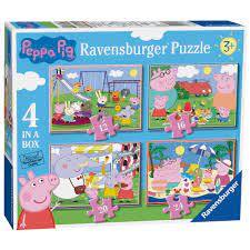 Peppa Pig 4 In A Box Jigsaw Puzzle - JIGSAWS - Beattys of Loughrea