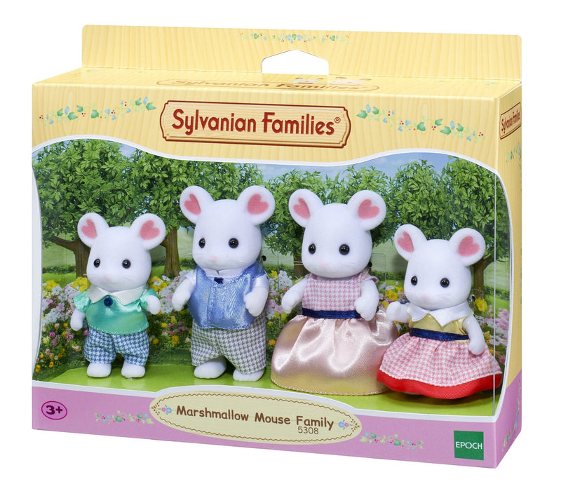 Sylvanian Families Marshmallow Mouse Family - SYLVANIAN / BEANIE BABIES - Beattys of Loughrea