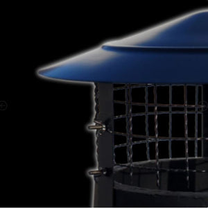 Anti Bird / Anti Rain Chimney Cowl 8″-9″ in Black - COWLS (NON ELECT) - Beattys of Loughrea