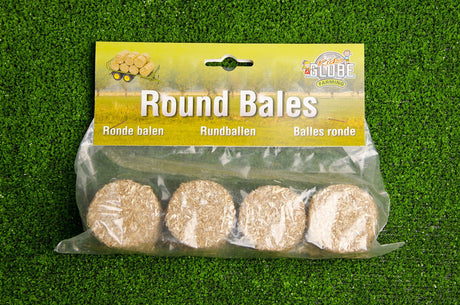 Kids Globe 1:32 Pack of 4 Round Bales - FARMS/TRACTORS/BUILDING - Beattys of Loughrea
