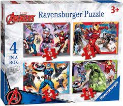 Avengers Assemble 4 In A Box Jigsaw Puzzle - JIGSAWS - Beattys of Loughrea