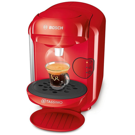 Bosch Tassimo Vivy 2 Coffee Machine Cranberry Red - COFFEE MAKERS / ACCESSORIES - Beattys of Loughrea