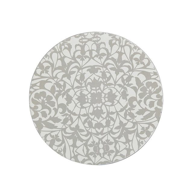 Denby Monsoon Filigree Silver Round Coaster x4 - TABLEMATS/COASTERS - Beattys of Loughrea