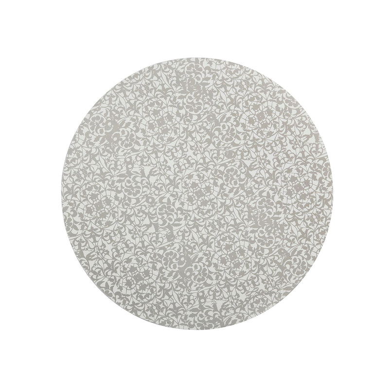 Denby Monsoon Filigree Silver Round Placemats x4 - TABLEMATS/COASTERS - Beattys of Loughrea