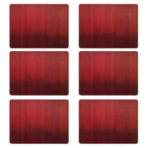 Denby Colours Set Of 6 Red Placemats - TABLEMATS/COASTERS - Beattys of Loughrea