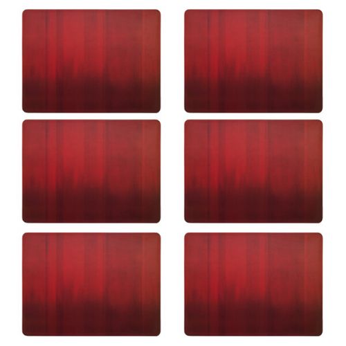 Denby Colours Set Of 6 Red Placemats - TABLEMATS/COASTERS - Beattys of Loughrea