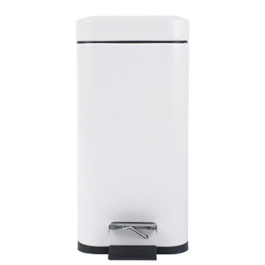 Beldray Rectangular Pedal Bin White 5 Litre - CLEANING - DUSTBIN/WASTE BIN - Beattys of Loughrea