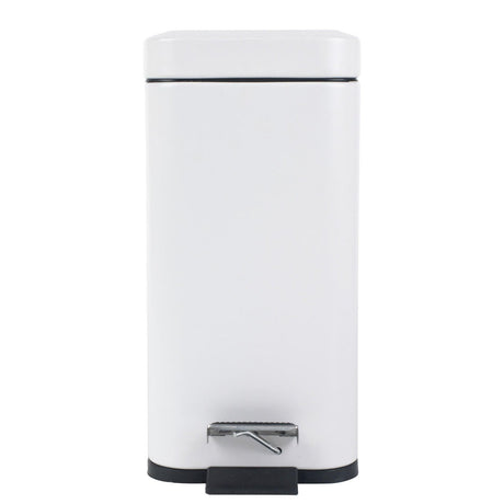 Beldray Rectangular Pedal Bin White 5 Litre - CLEANING - DUSTBIN/WASTE BIN - Beattys of Loughrea