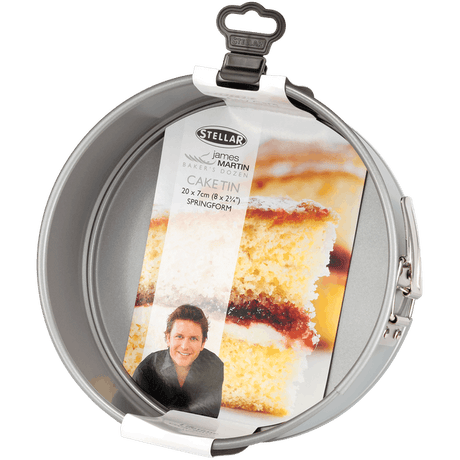 Stellar James Martin, Bakers Collection 8"/20cm Round Cake Tin, Springform, Non-Stick - BAKEWARE - Beattys of Loughrea