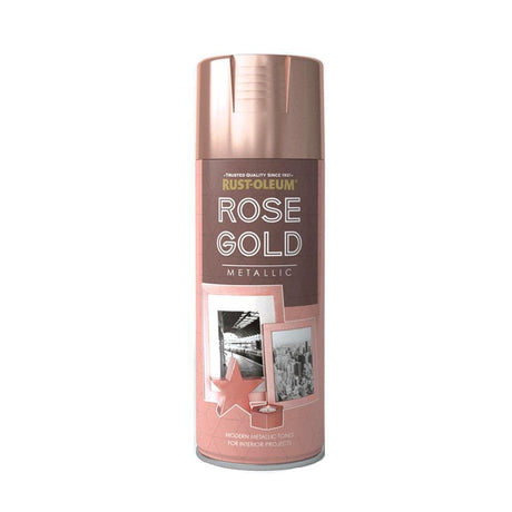 Rustoleum Rose Gold Metallic Spray Paint 400ml - METAL PAINTS - Beattys of Loughrea
