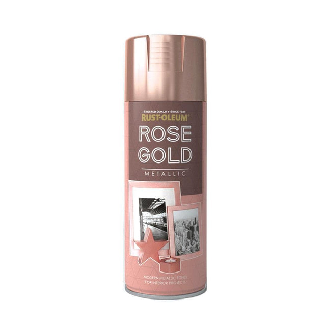 Rustoleum Rose Gold Metallic Spray Paint 400ml - METAL PAINTS - Beattys of Loughrea