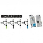 Acqua 3 in 1 Sync & Charge USB Cable (Type C/iPhone/Micro USB) - Beattys of Loughrea | www.beattys.ie