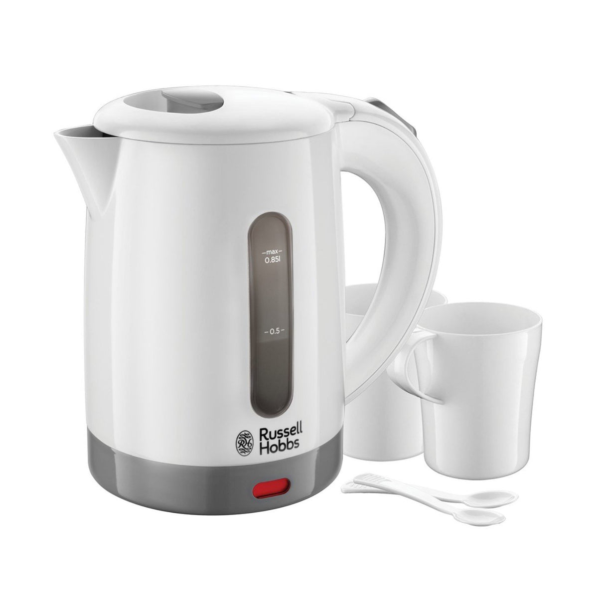 Russell Hobbs 23840 Travel Kettle 0.85L White - KETTLES - Beattys of Loughrea