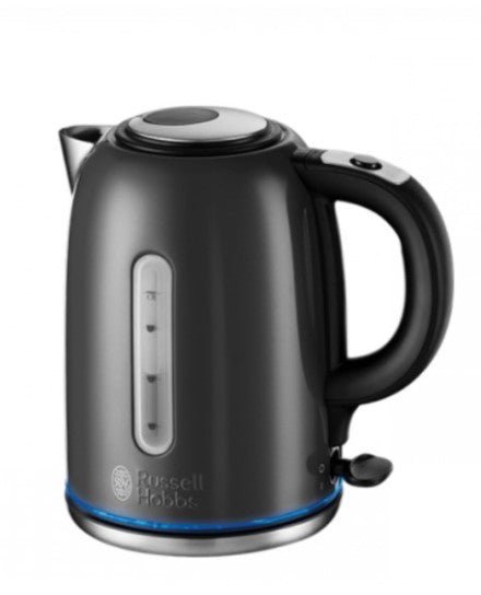 20463 I Russel Hobbs Grey Quite Boil Kettle - KETTLES - Beattys of Loughrea