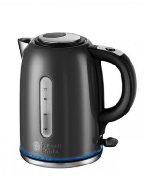 20463 I Russel Hobbs Grey Quite Boil Kettle - KETTLES - Beattys of Loughrea