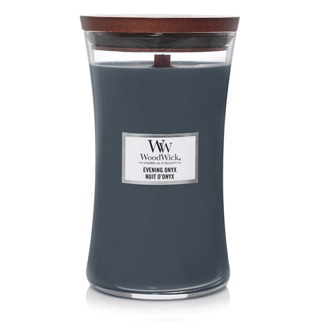 WoodWick Evening Onyx Large Jar Candle - CANDLES - Beattys of Loughrea