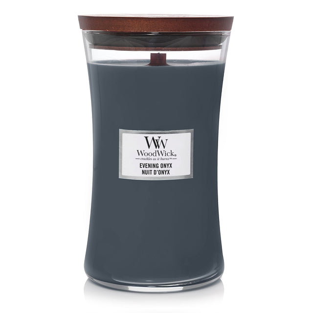 WoodWick Evening Onyx Large Jar Candle - CANDLES - Beattys of Loughrea