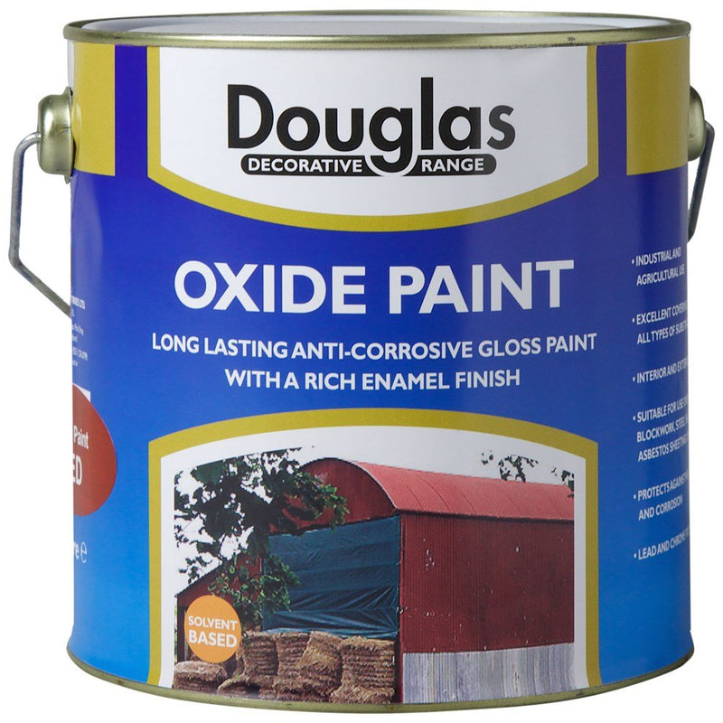 Douglas Decorative Range Oxide Paint - 2.5 Litre Black - METAL PAINTS - Beattys of Loughrea