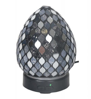 LED Ultrasonic Diffuser - Black Mirror Teardrop 16cm - CANDLE HOLDERS / Lanterns - Beattys of Loughrea