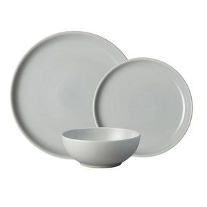 Denby Intro Soft Grey 12 Piece Tableware Set - TABLEWARE SETS - GENERAL - Beattys of Loughrea