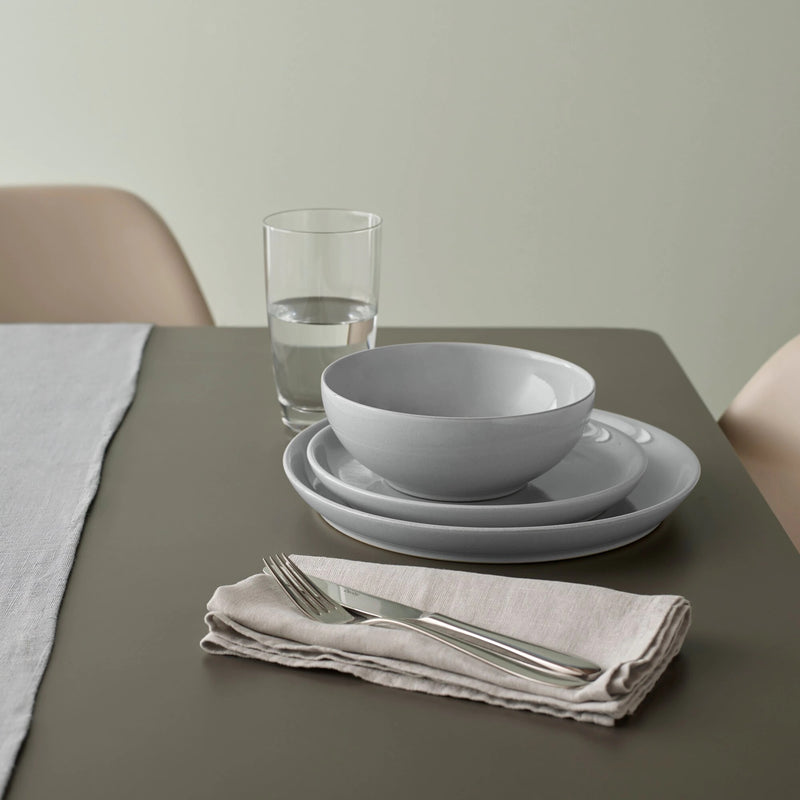 Denby Intro Soft Grey 12 Piece Tableware Set - TABLEWARE SETS - GENERAL - Beattys of Loughrea