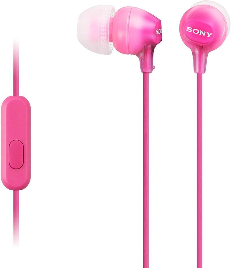 Sony Pink In Ear Earphones W/Mic Mdr-EX15APPI(Ce7) - HEADPHONES / EARPHONES/ MICROPHONE - Beattys of Loughrea