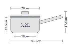 Stellar 1000, Deep 20cm Saucepan, 3.2L - BAKEWARE - Beattys of Loughrea