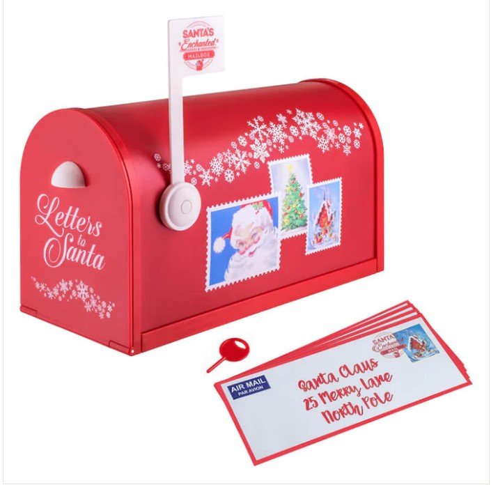 Musical Santa Letter Box - XMAS ROOM DECORATION LARGE AND LIGHT UP - Beattys of Loughrea