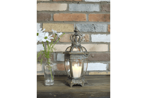 Decorative Lantern 34cm (Candle not incl.) - CANDLE HOLDERS / Lanterns - Beattys of Loughrea