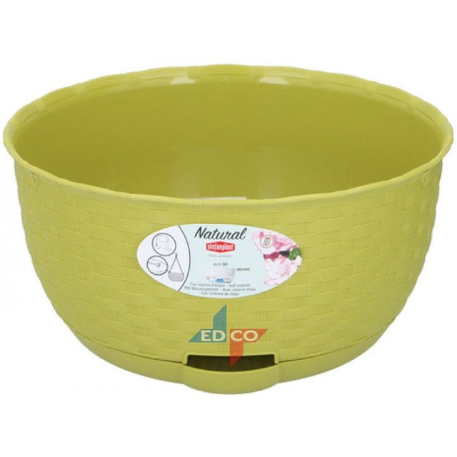 Hanging Flower Pot Green - PLASTIC FLOWER POT - Beattys of Loughrea