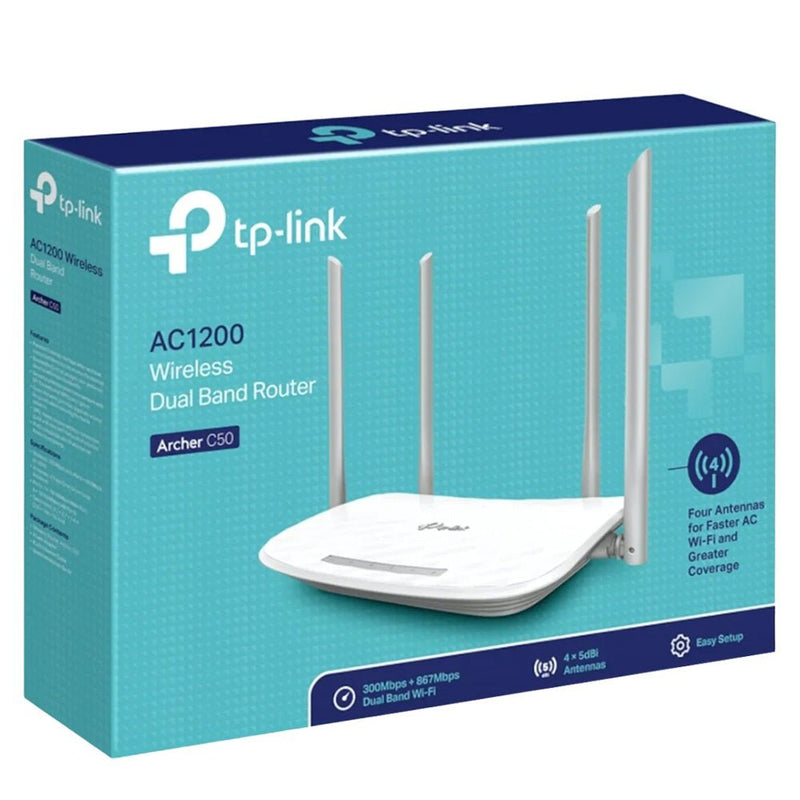 TP-Link Ac1200 Dual Band Wifi Router C50V3 - ROUTERS/ WIRELESS ADAPTORS - Beattys of Loughrea