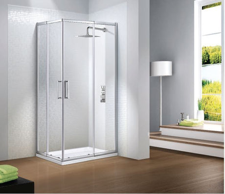 Flair Slimline Capella Offset Corner Entry 700 x 1000mm - SHOWER DOORS - Beattys of Loughrea