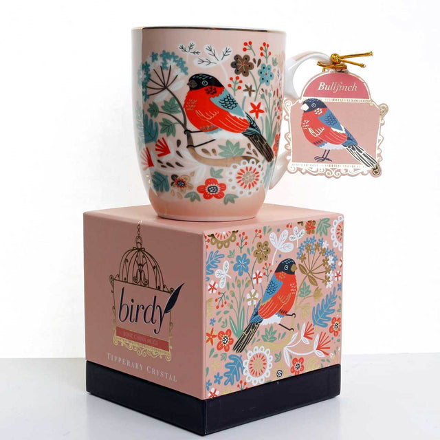 TIPPERARY CRYSTAL Single Birdy Mug - Bullfinch - MUG SETS - Beattys of Loughrea