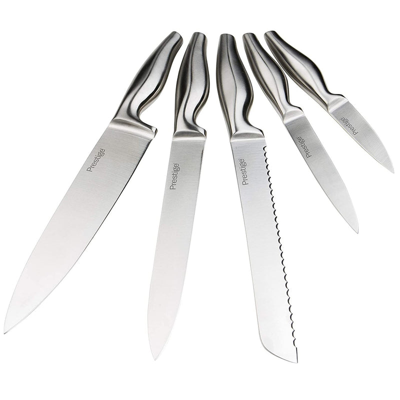 Prestige 5Pc Knife Block Set with Chopping Board - CUTLERY/KNIFE SET/BLOCK - Beattys of Loughrea