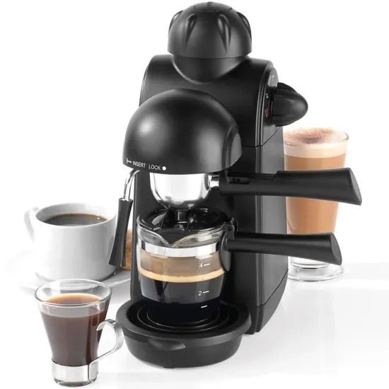 Salter EK3131 Espressimo Barista Style Coffee Machine Black - COFFEE MAKERS / ACCESSORIES - Beattys of Loughrea