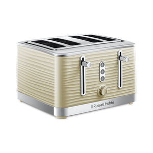 Russell- 24384 | Hobbs Inspire 4 Slice Toaster - Cream - TOASTERS - Beattys of Loughrea