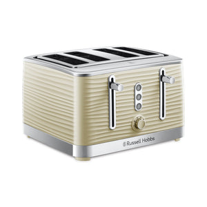 Russell- 24384 | Hobbs Inspire 4 Slice Toaster - Cream - TOASTERS - Beattys of Loughrea