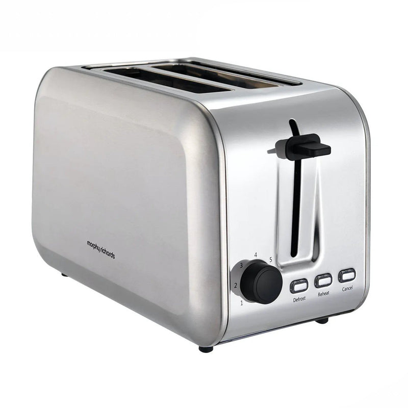 Morphy Richards Stainless Steel 2 Slice Toaster | 980552 - TOASTERS - Beattys of Loughrea