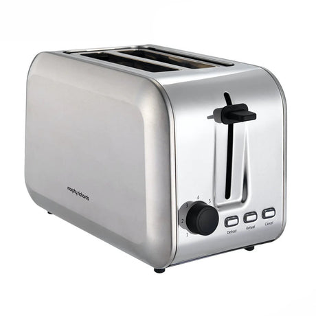 Morphy Richards Stainless Steel 2 Slice Toaster | 980552 - TOASTERS - Beattys of Loughrea