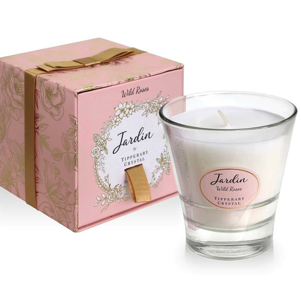 TIPPERARY CRYSTAL Wild Roses Jardin Collection Candle - CANDLES - Beattys of Loughrea