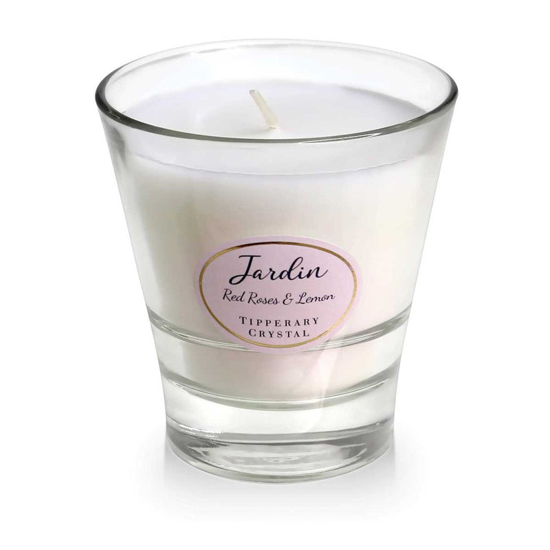 TIPPERARY CRYSTAL Red Roses & Lemon Jardin Collection Candle - CANDLES - Beattys of Loughrea