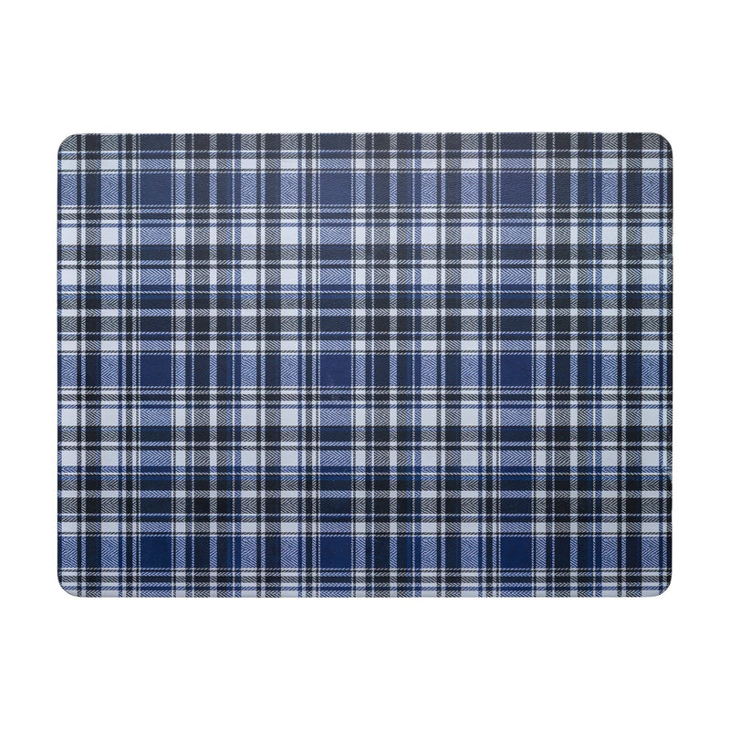 Denby Elements Checks Blue/Black 6Pc Placemats - TABLEMATS/COASTERS - Beattys of Loughrea