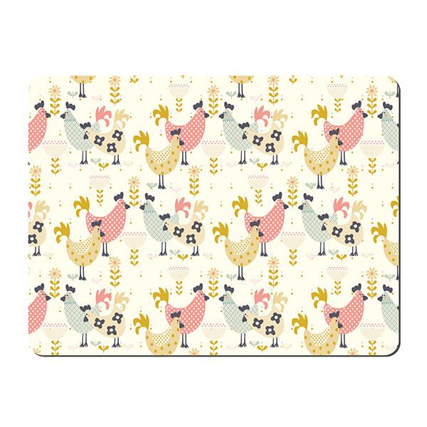 Denby Set Of 6 Hens Placemats - TABLEMATS/COASTERS - Beattys of Loughrea